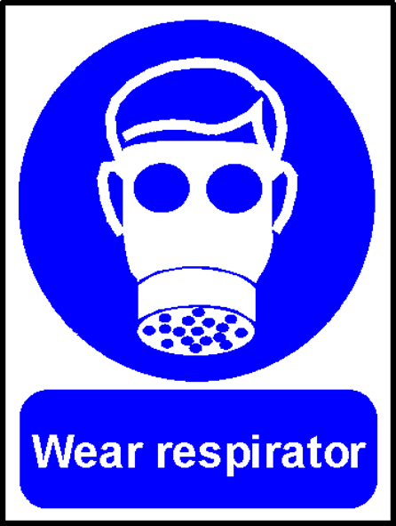 'Wear Respirator' - Safety Sign